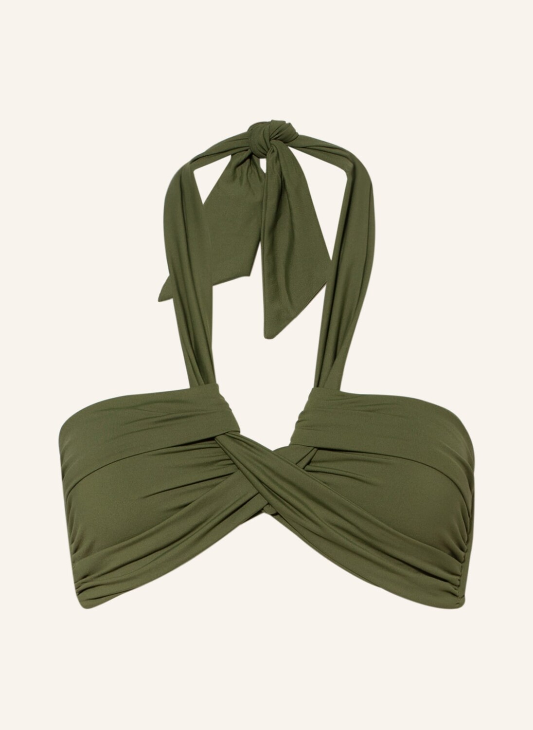 

Топ бикини SEAFOLLY Bandeau SEAFOLLY COLLECTIVE, оливковый