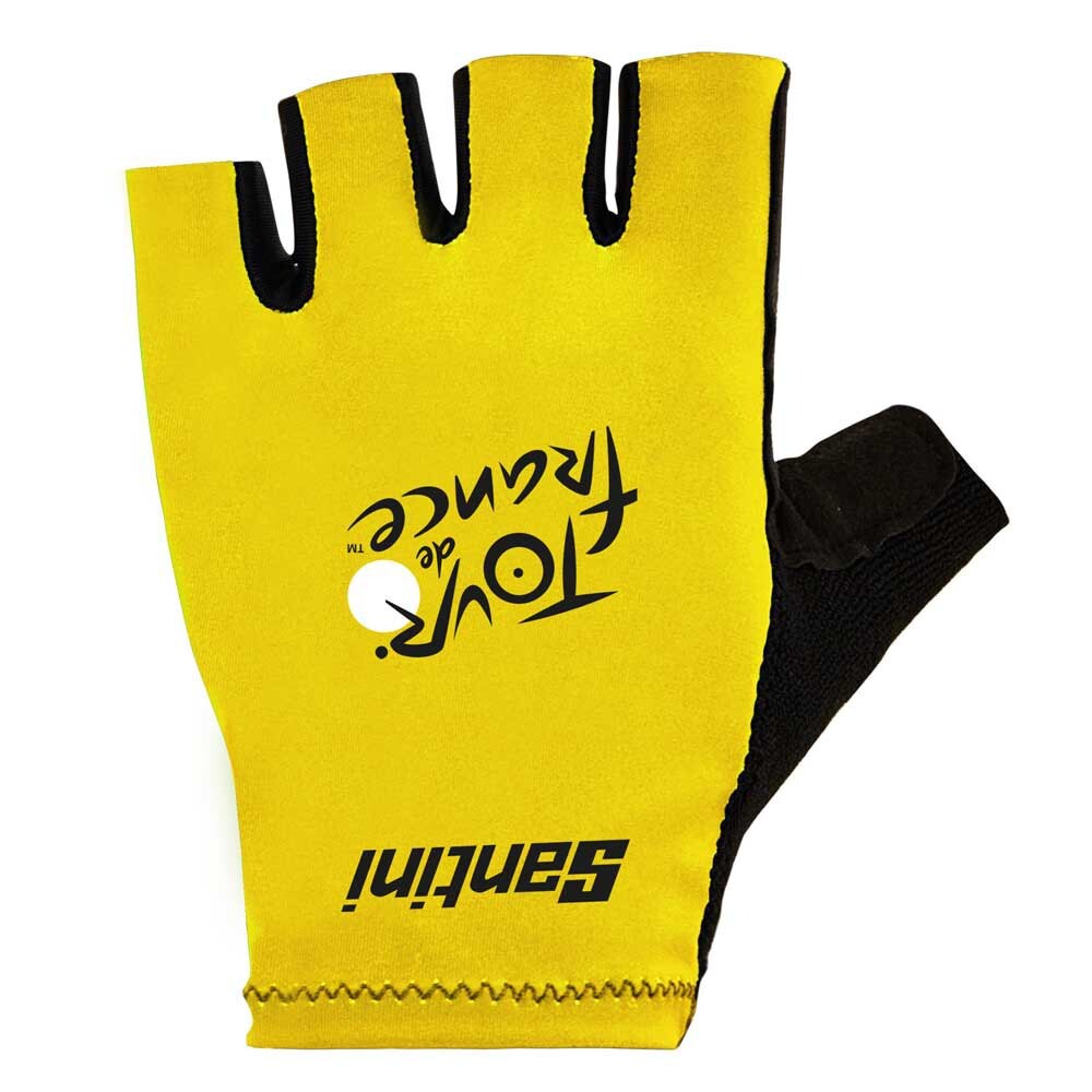 

Короткие перчатки Santini Tour De France Official Overall Leader 2023 Short Gloves, желтый