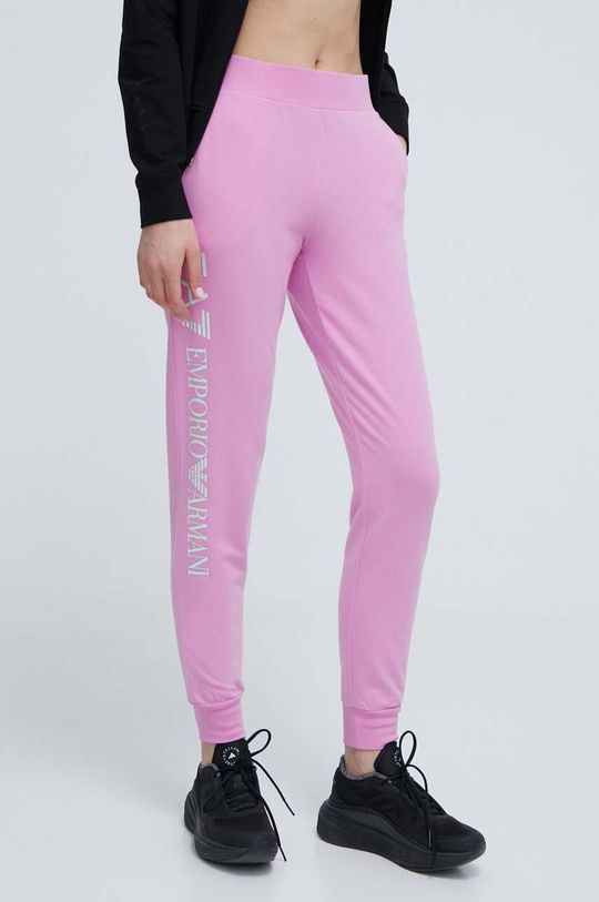 Спортивные штаны EA7 Emporio Armani, розовый