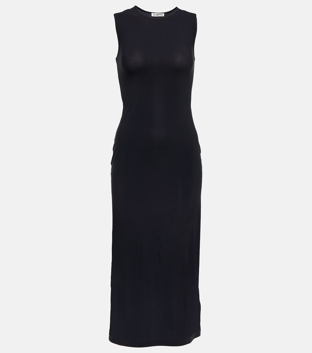 

Приталенное платье миди из джерси JIL SANDER, коричневый