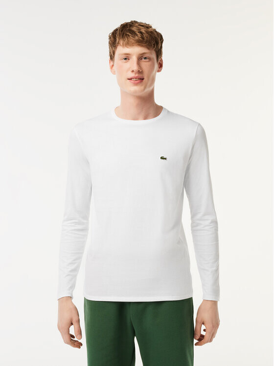

Классический крой с длинными рукавами Lacoste, белый