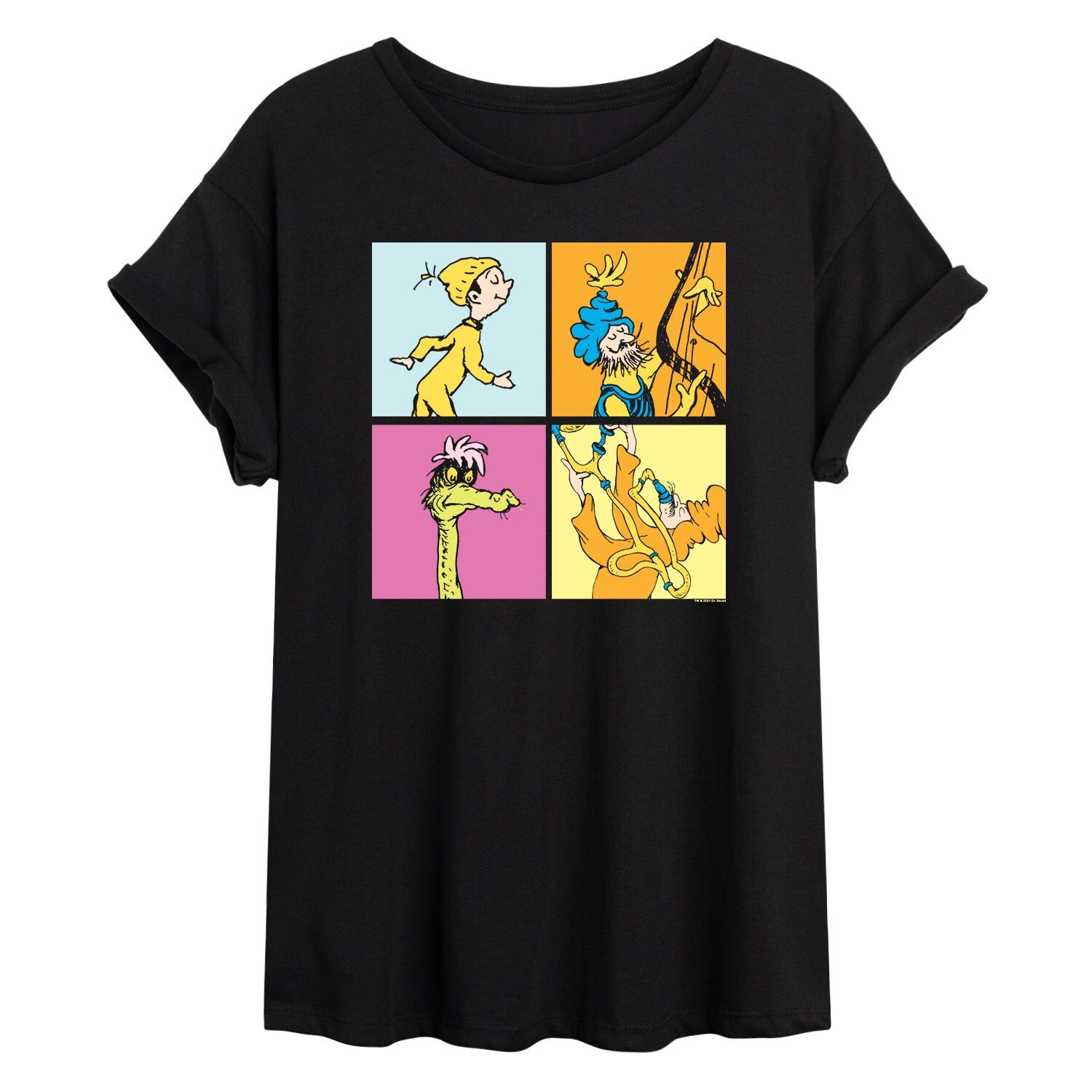 

Размерная футболка с рисунком Dr. Seuss Four Boxes для юниоров Licensed Character