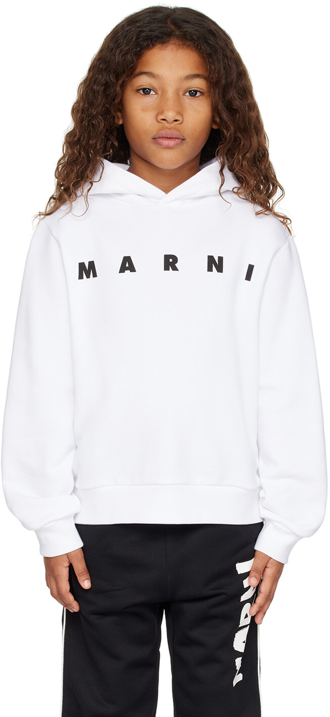 

Детская толстовка с принтом Marni, цвет White