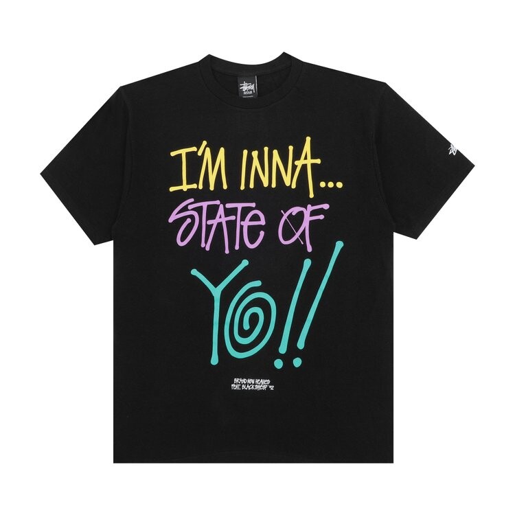 

Футболка Stussy State Of Yo!! 'Black', черный