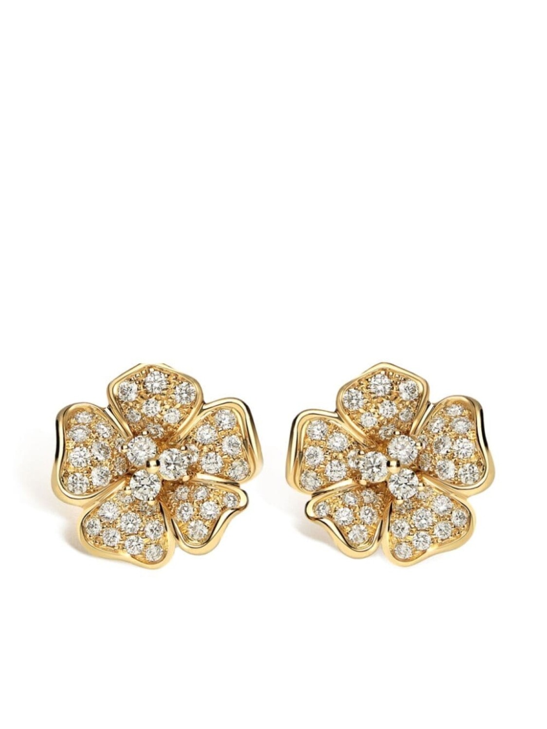 

Серьги Flora из желтого золота с бриллиантами LEO PIZZO, золотой