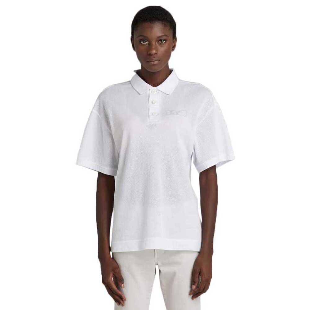 

Поло с коротким рукавом G-Star Mesh Loose, белый