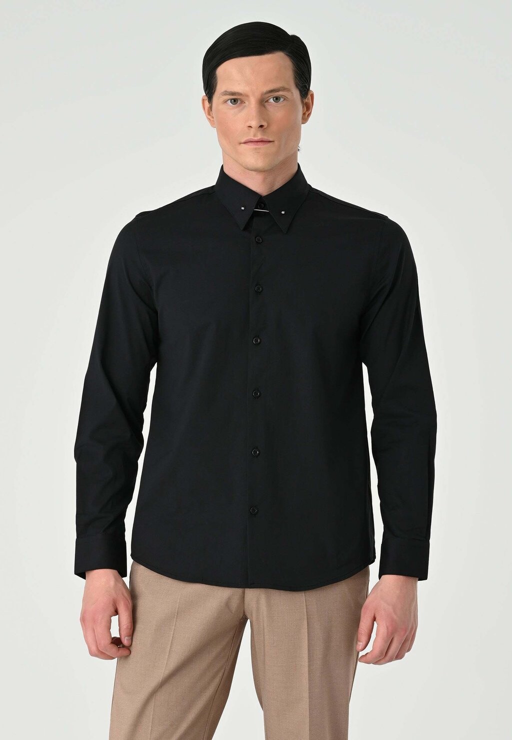 

Рубашка Slim Fit Classic Antioch, черный