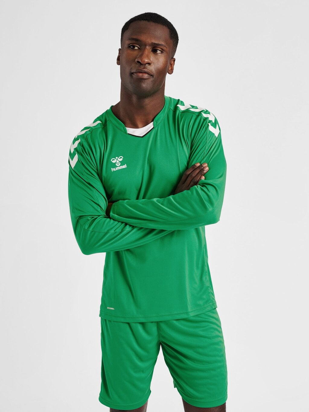 

Футболка с длинными рукавами Hummel, зеленый неон