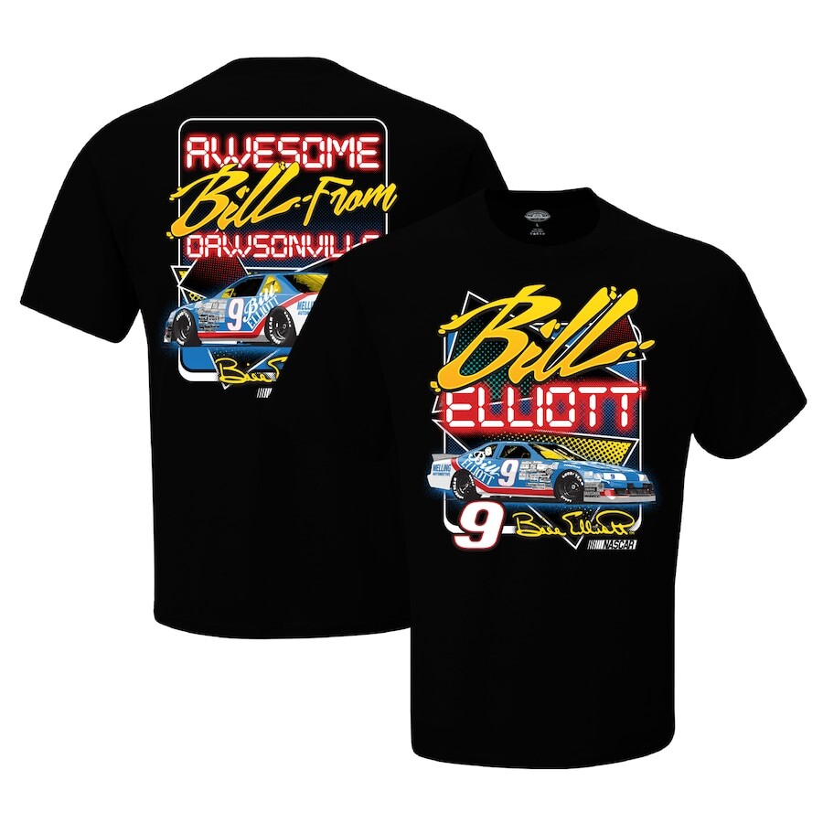 

Футболка с коротким рукавом Checkered Flag Bill Elliott, черный