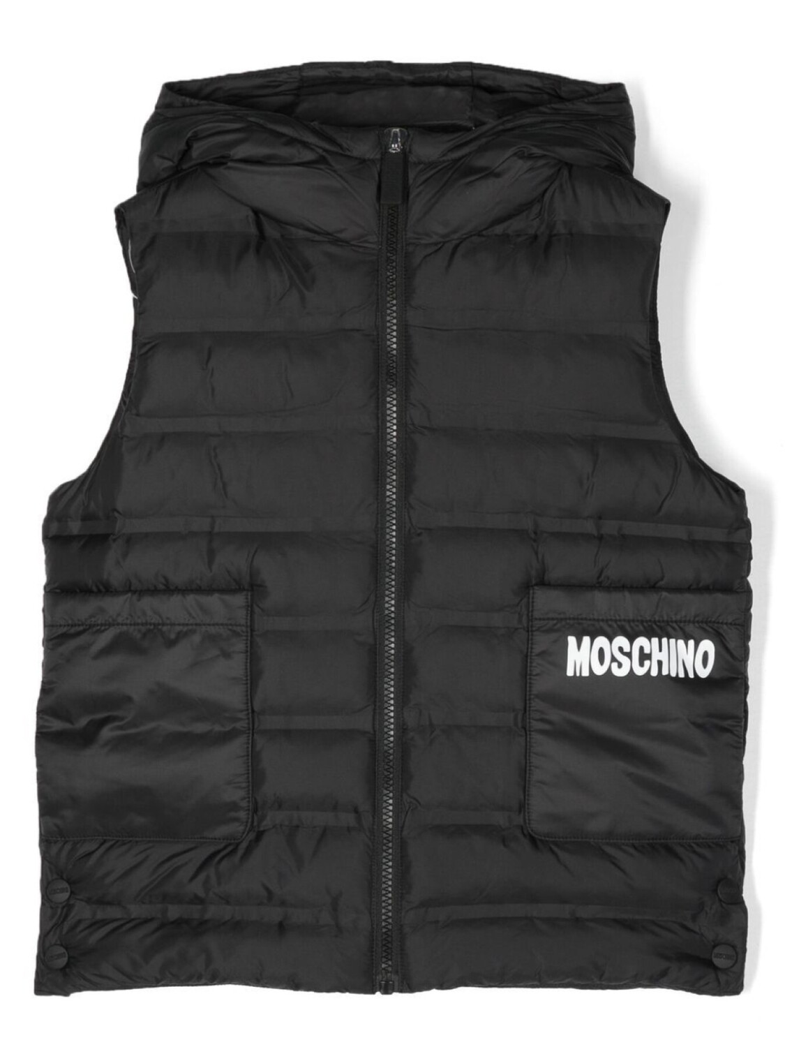 

Moschino Kids дутый жилет Teddy Bear, черный