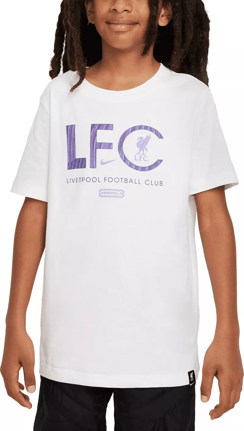Белая футболка Nike Youth Liverpool FC 2023 Mercurial