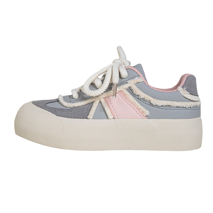 

Кроссовки MINGKUANG Skateboarding Shoes Women's Low-top, черный/бежевый