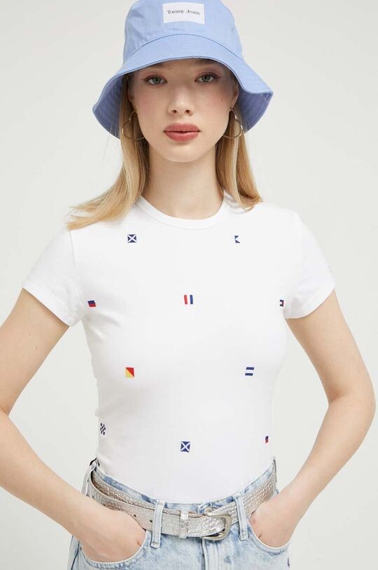 

Футболка Томми Джинс Tommy Jeans, белый