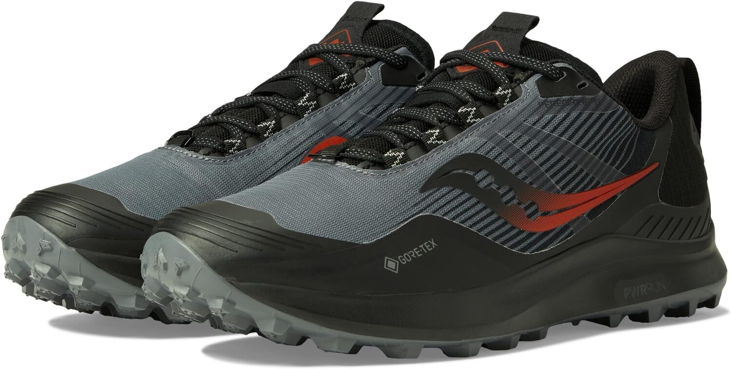 

Кроссовки Peregrine 12 GTX Saucony, цвет Charcoal/Black
