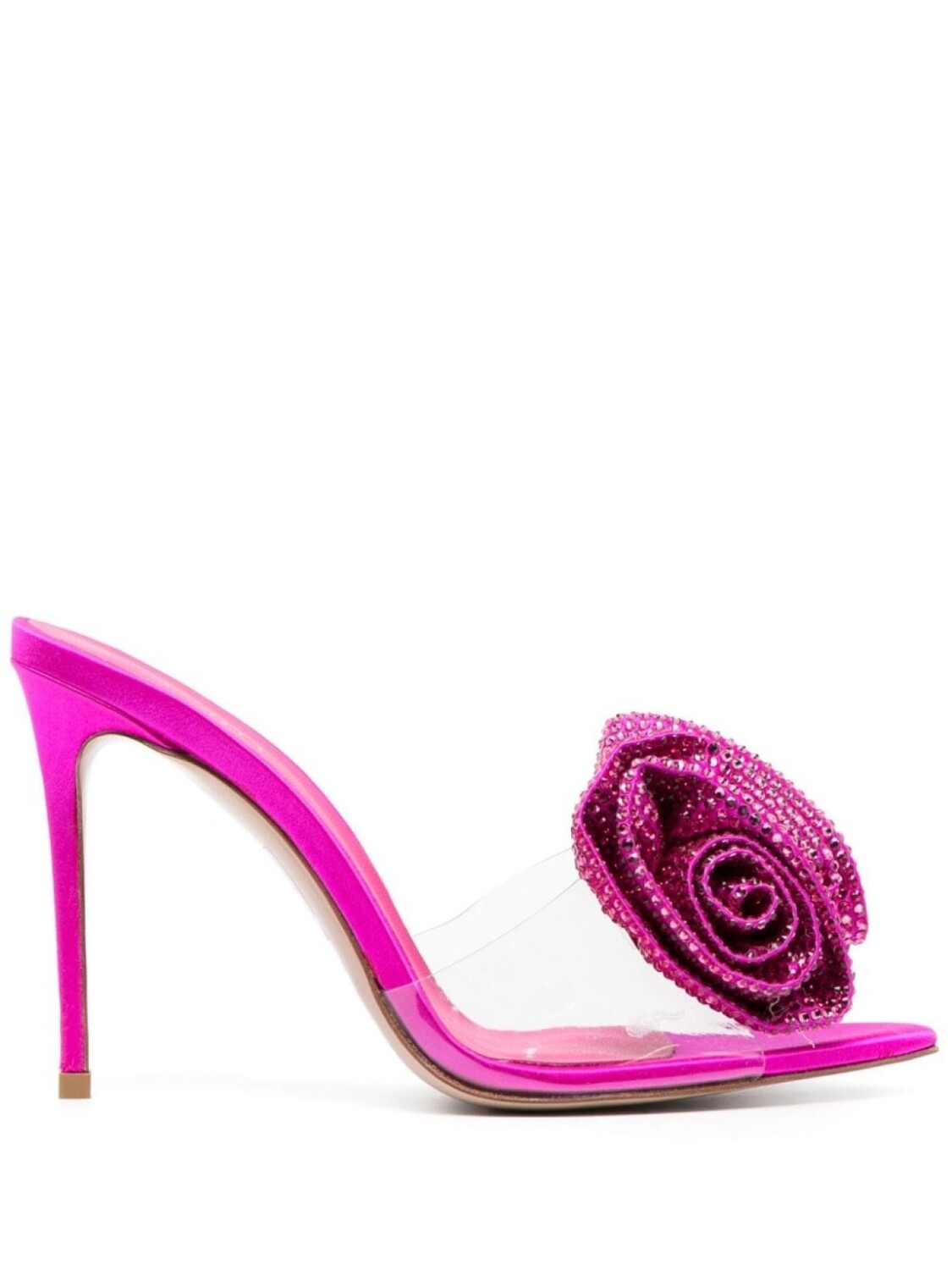 

Le Silla мюли Rose 100 с кристаллами, розовый