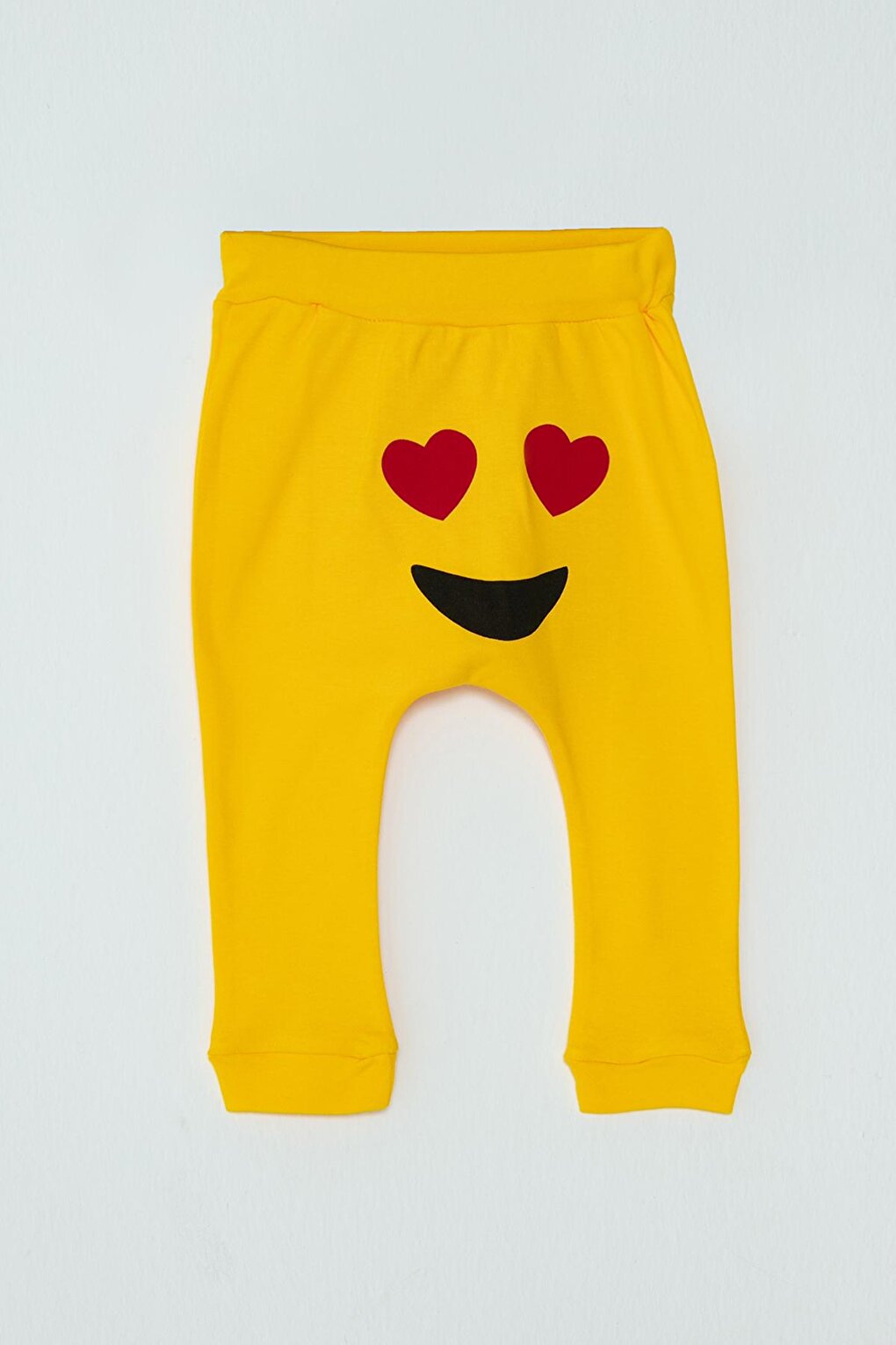 цена Спортивные штаны для маленьких девочек с принтом Emoji JackandRoy, желтый красный