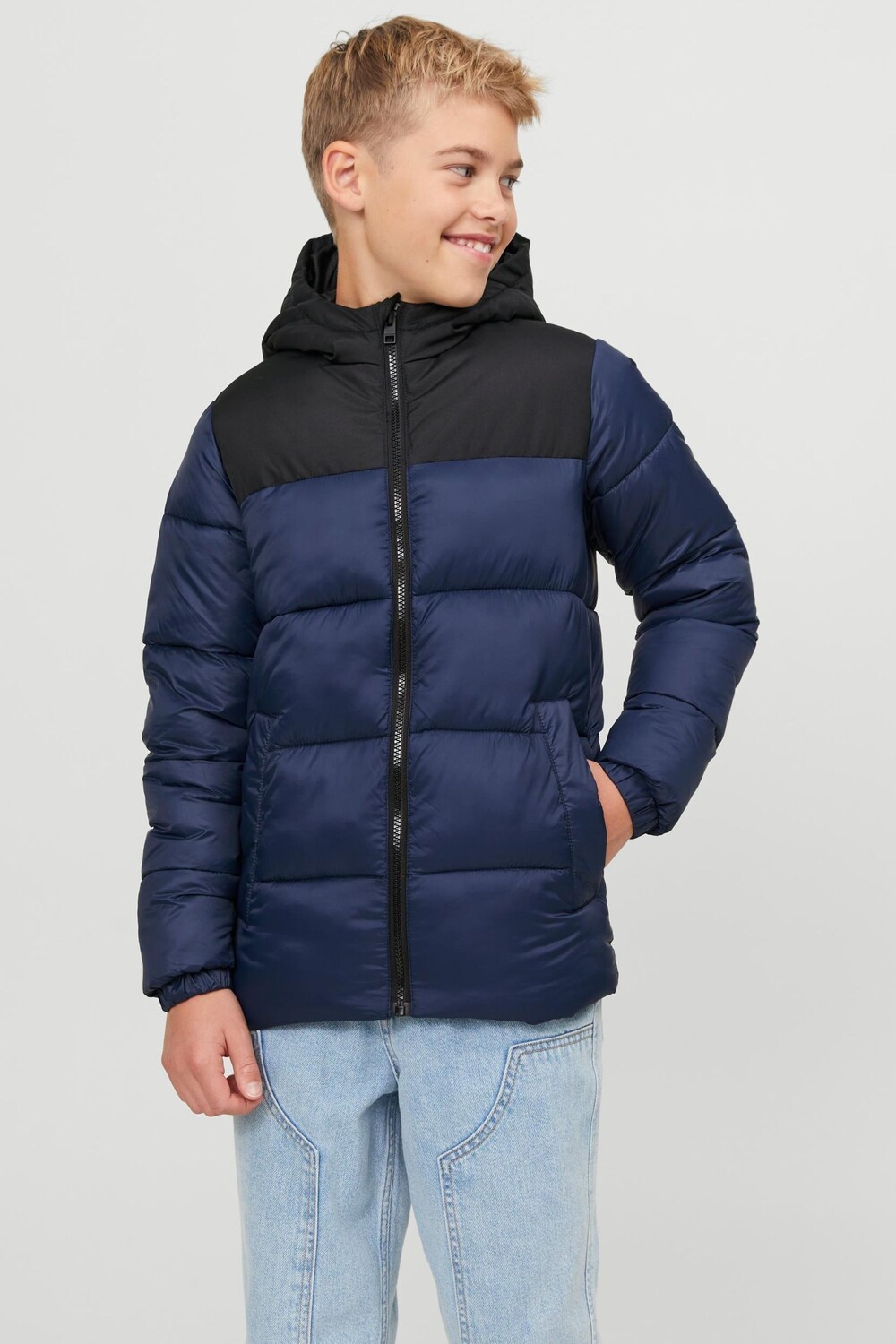 

Плотное утепленное пальто Jack & Jones с капюшоном Jack & Jones Junior, синий