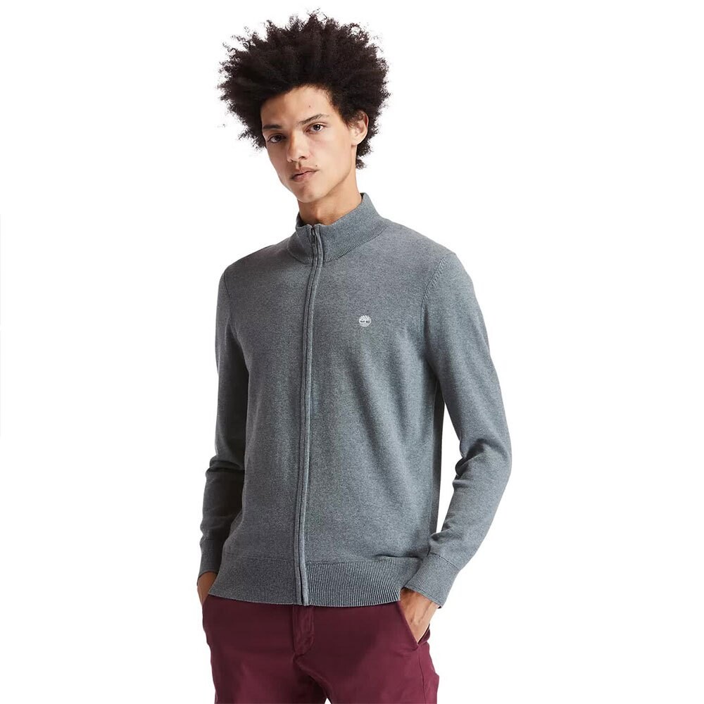 

Свитер Timberland Williams River Cotton Regular Full Zip, серый