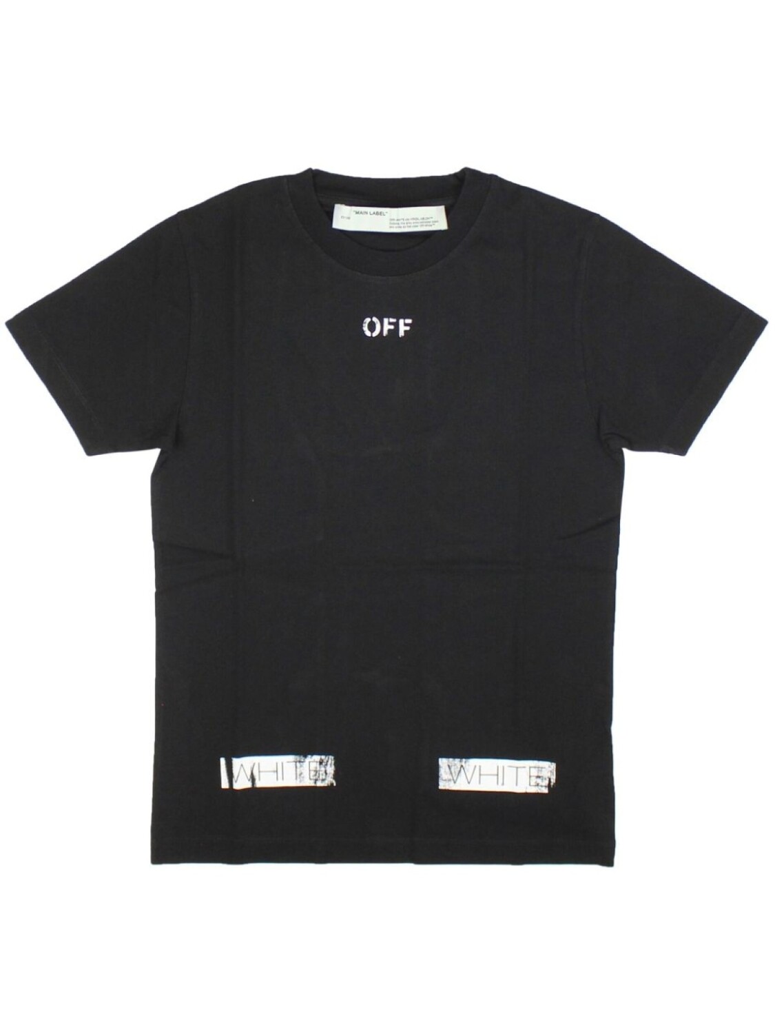

Off-White футболка с полосками Diag, черный