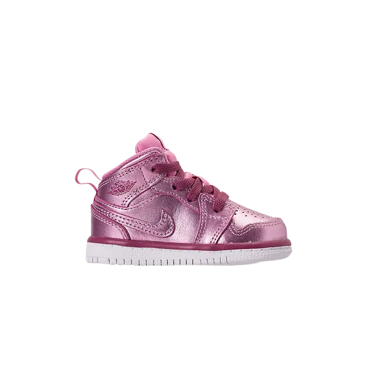 

Кроссовки Air Jordan 1 Retro Mid SE TD 'Pink Rise', розовый