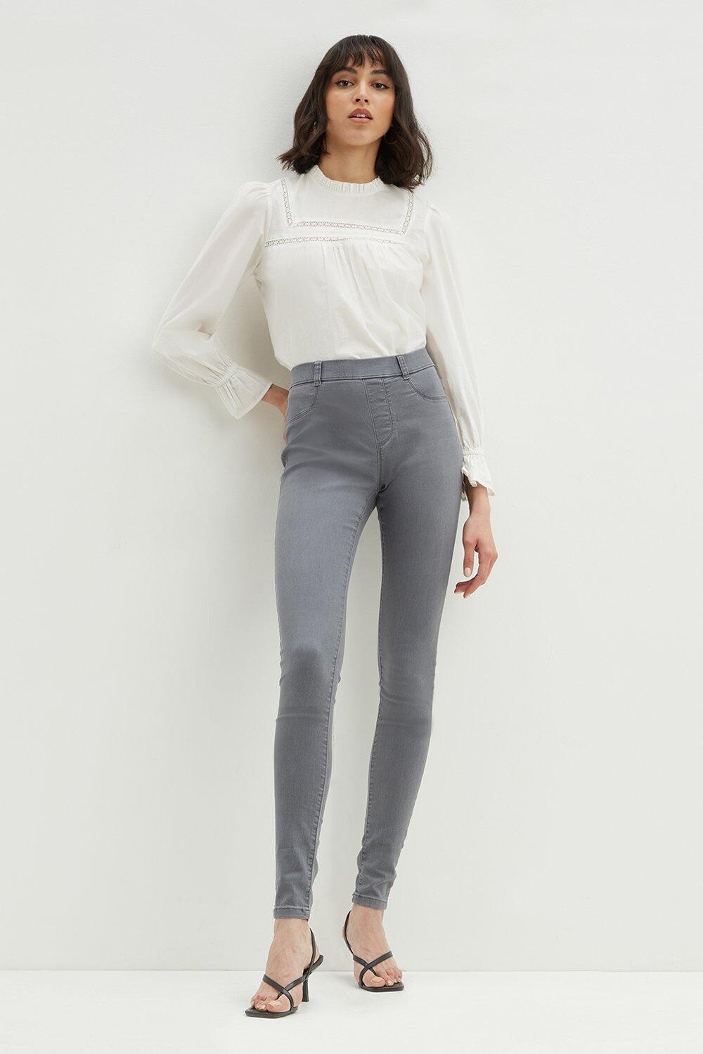 

Узкие джеггинсы Eden Dorothy Perkins, серый