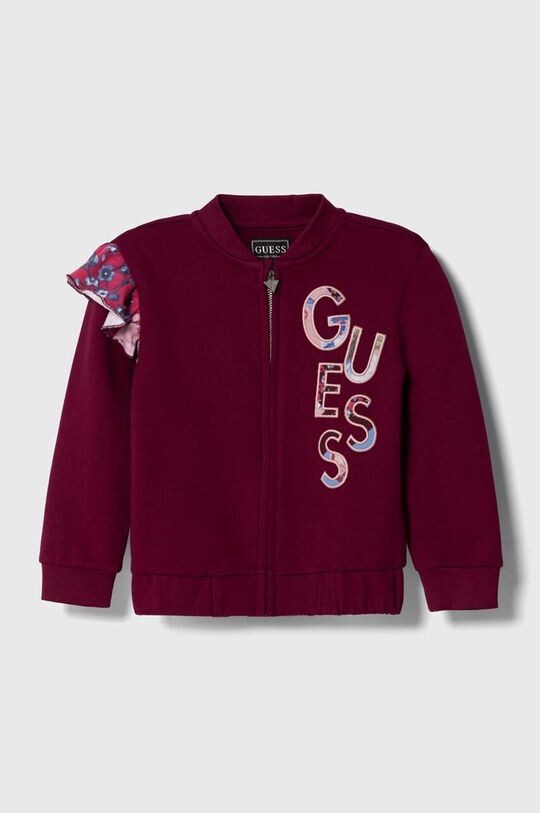 

Детская хлопковая толстовка Guess, бордовый