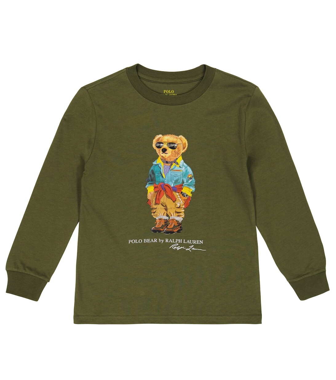 

Футболка Polo Bear из хлопкового джерси Polo Ralph Lauren, зеленый
