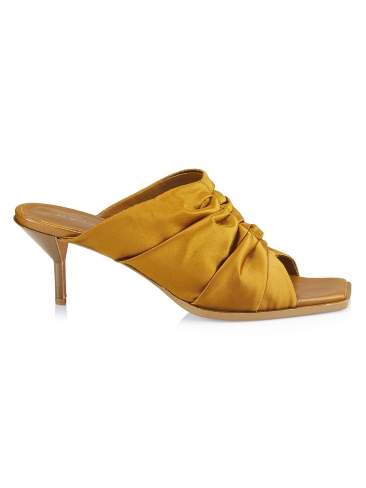 

Атласные мюли Georgia со сборками 3.1 Phillip Lim, цвет Olive