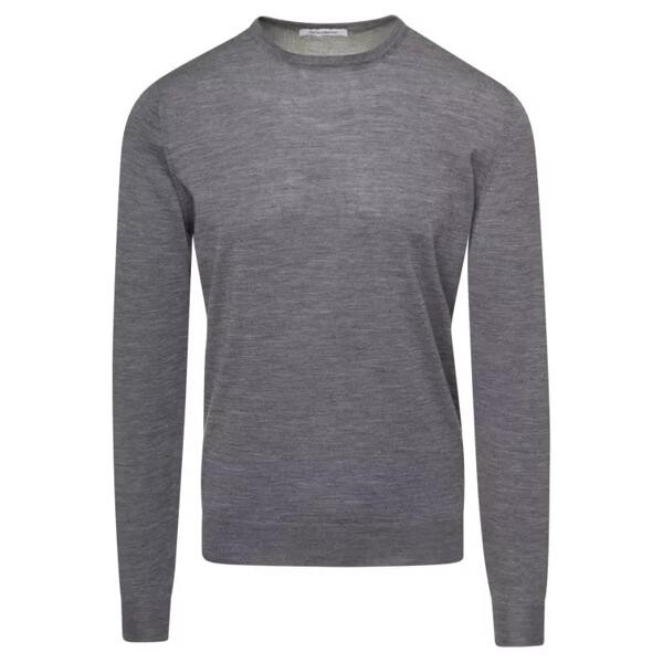 

Свитер crewneck sweater with long sleeves in cashmer Gaudenzi, серый