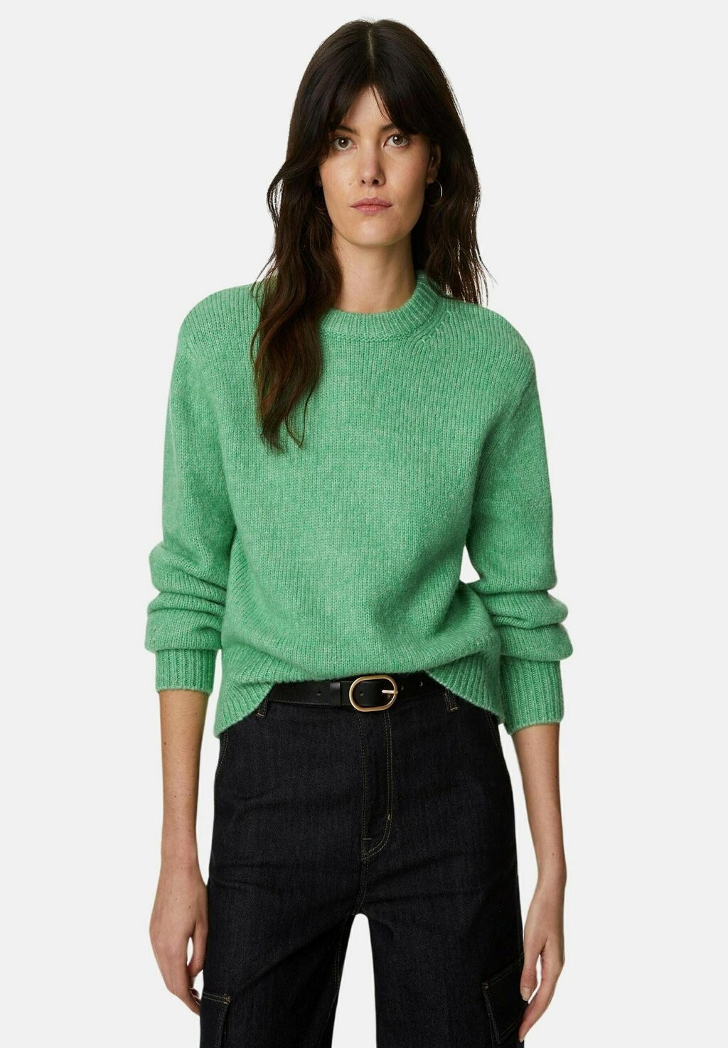 

Джемпер BRUSHED CREW NECK KNITTED SWEATER Marks & Spencer, цвет leaf