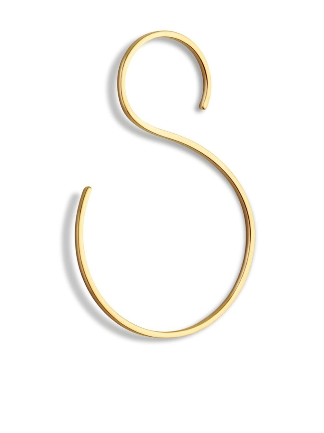 

Серьга S из желтого золота Shihara, золотой