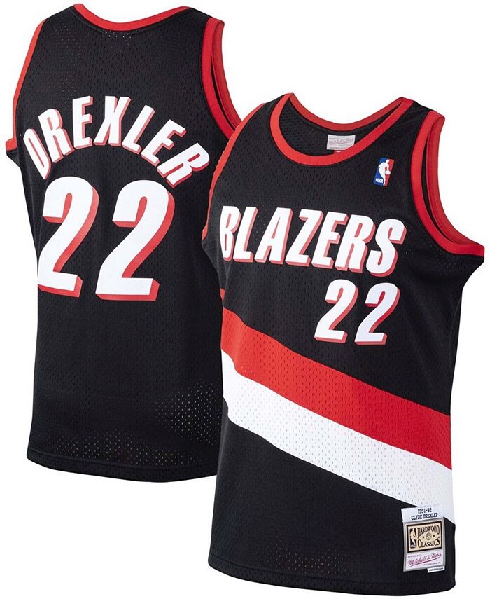 

Мужские черные джерси Swingman Portland Trail Blazers Clyde Drexler 1991-92 гг. Mitchell & Ness, черный