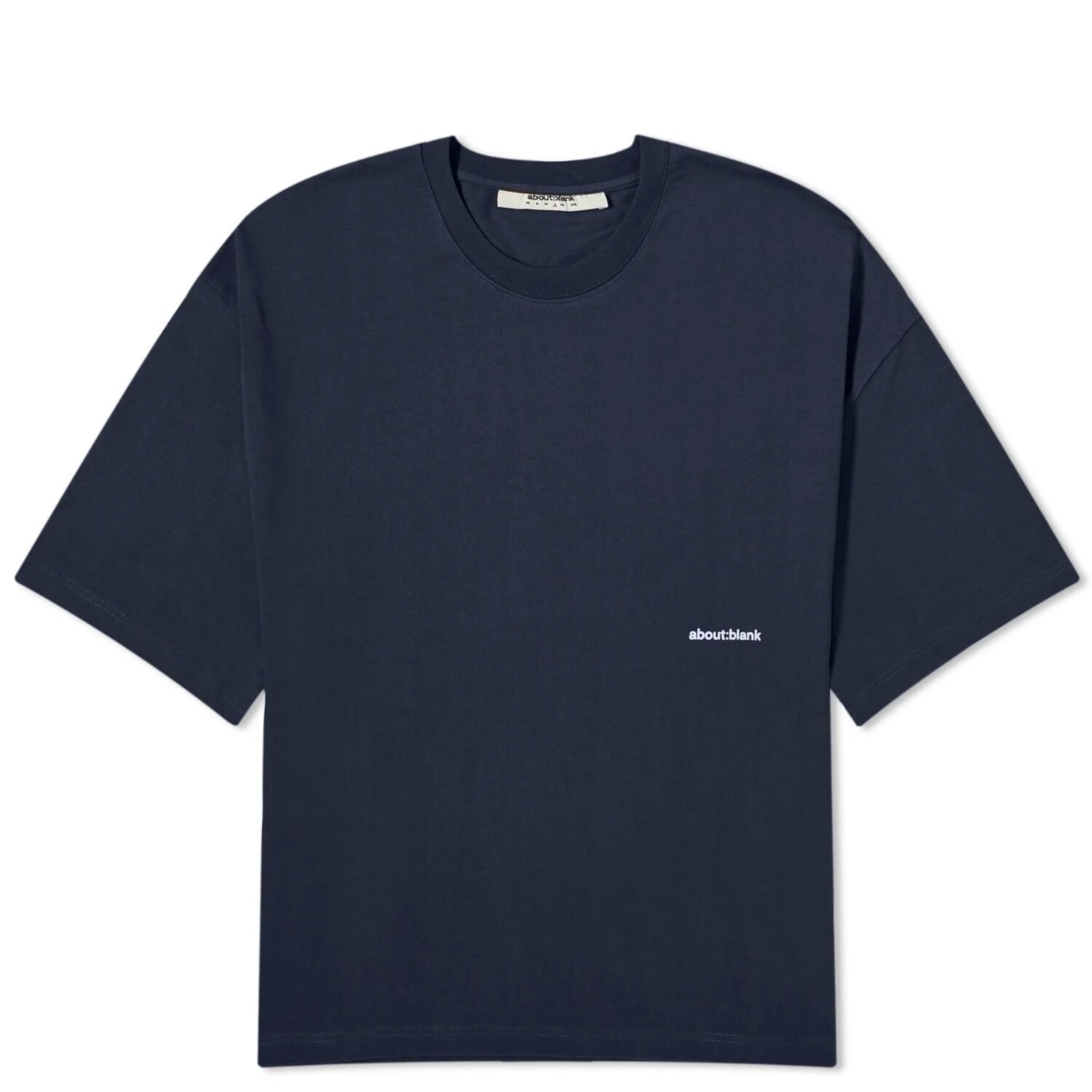 

Футболка About:Blank Box Logo, цвет French Navy & Ecru