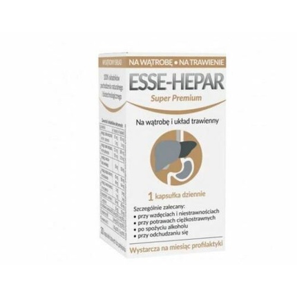 Esse Hepar Super Premium 30 капсул для здоровья и пищеварения печени, для похудения, Unipharm силимарол гастро защищает ткани печени от расстройств пищеварения 30 капсул herbapol
