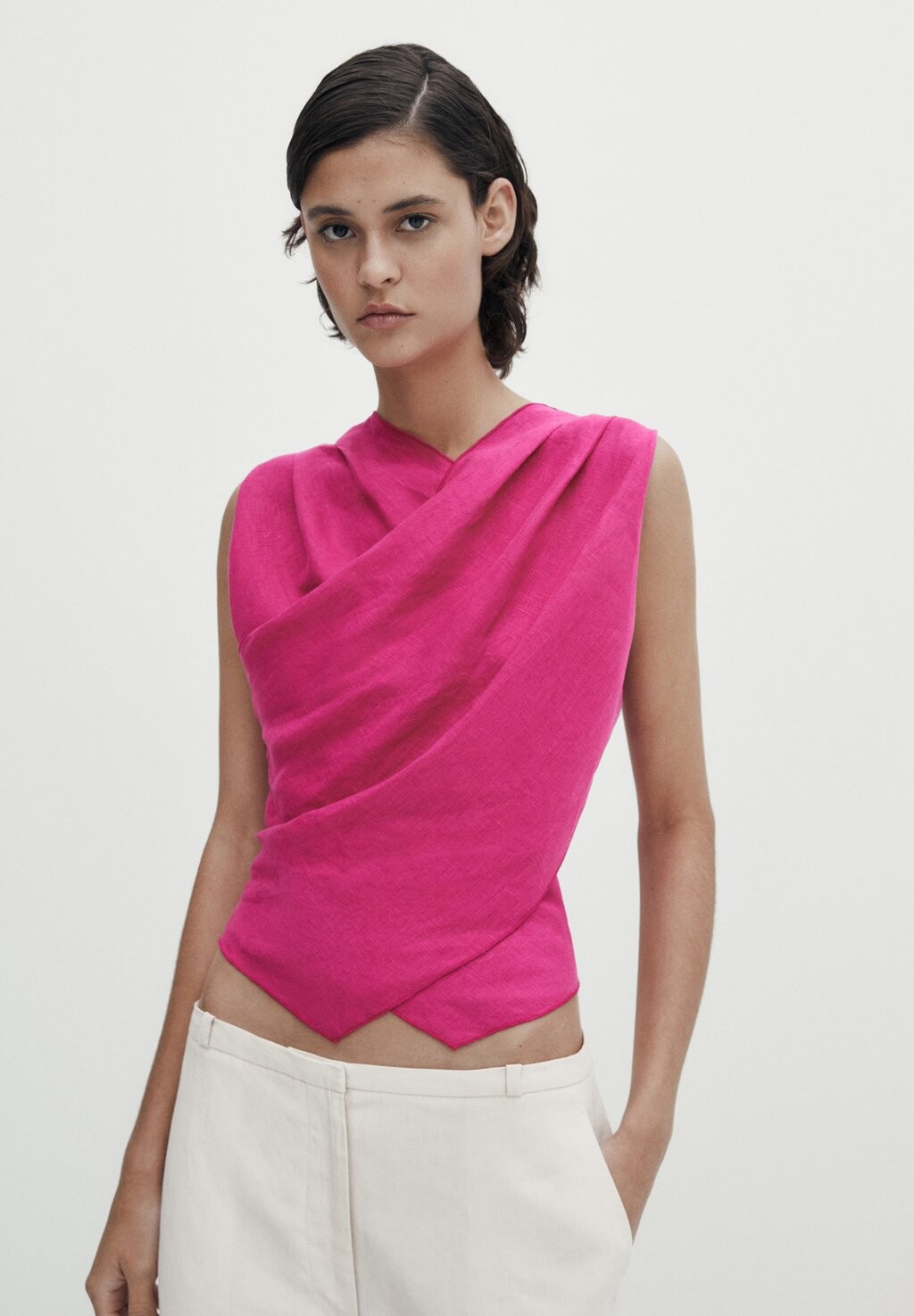 

Блуза Massimo Dutti, розовый