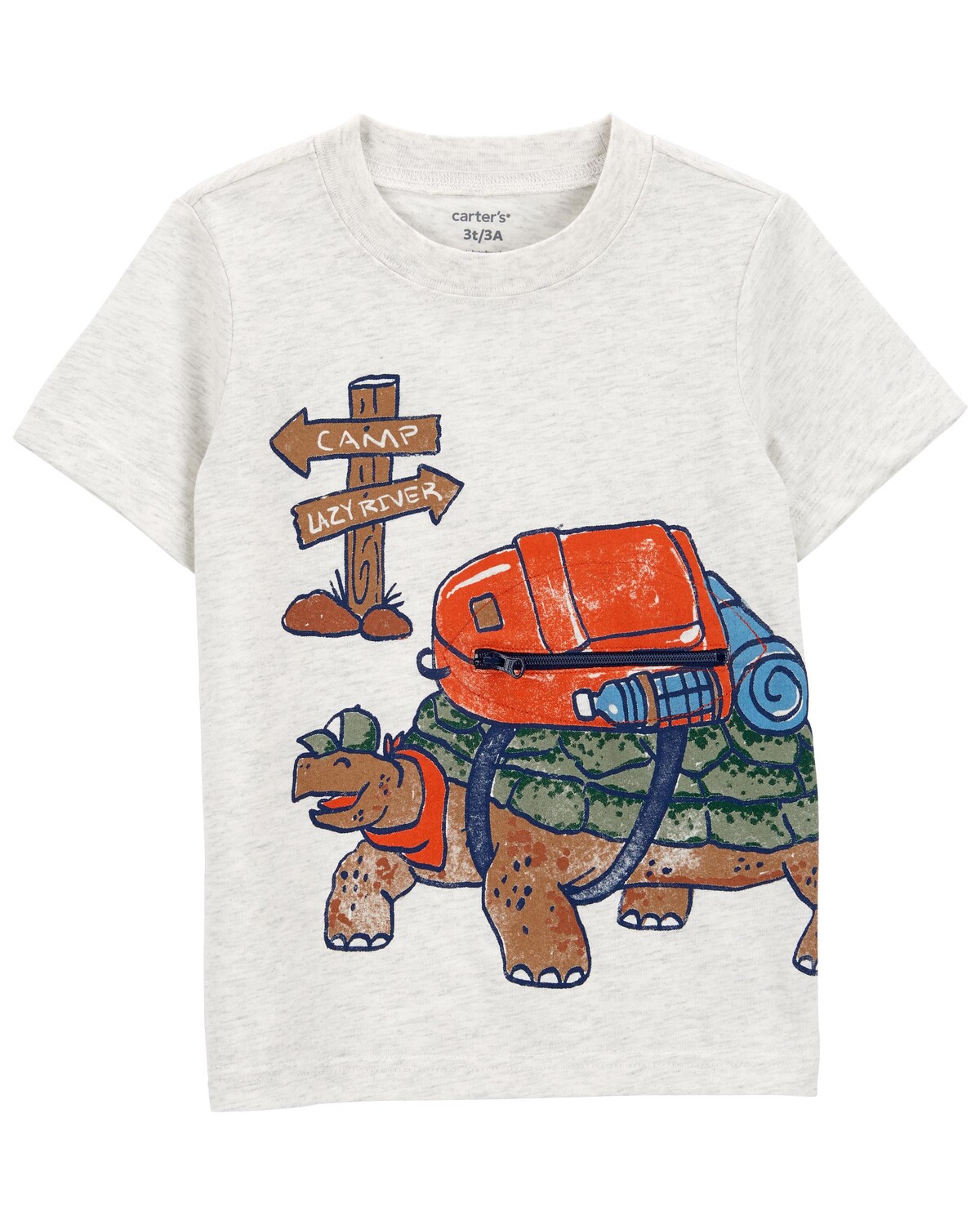 

Футболка Baby Turtle из джерси Carter's, серый