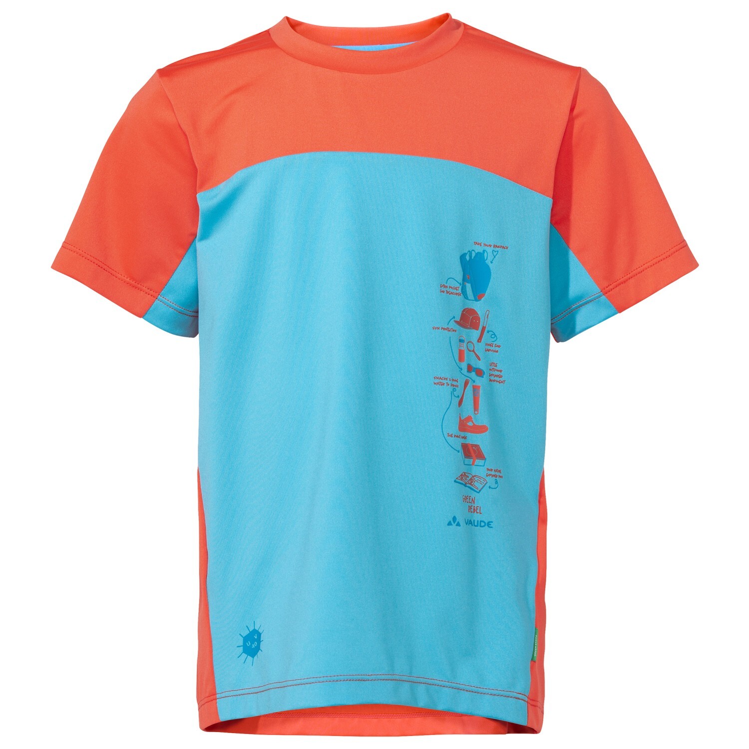 

Функциональная рубашка Vaude Kid's Solaro T Shirt II, цвет Crystal Blue