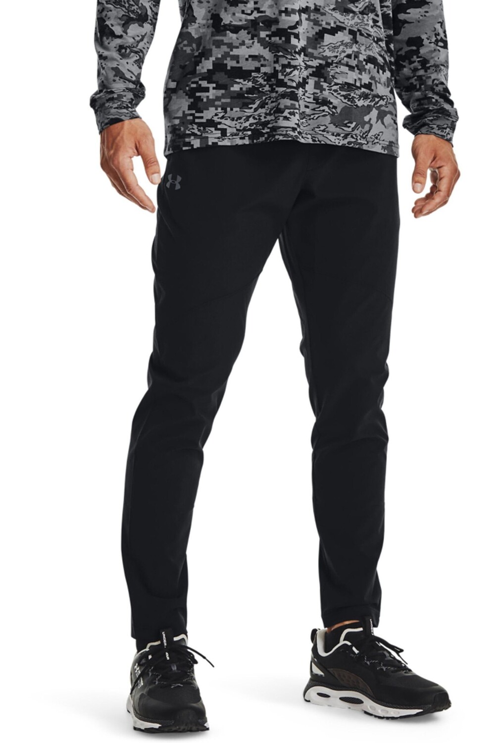 

Z Черные брюки для бега стрейч Under Armour, черный