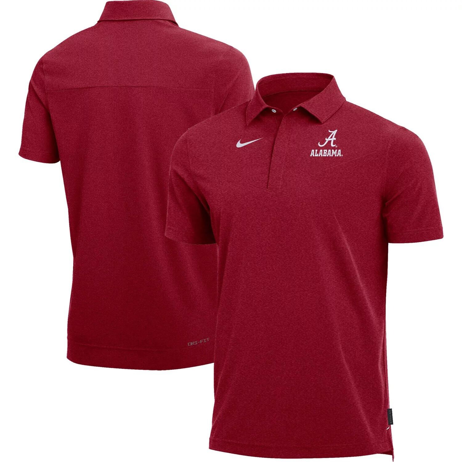 

Мужское поло с принтом Crimson Alabama Crimson Tide Coach Performance Nike