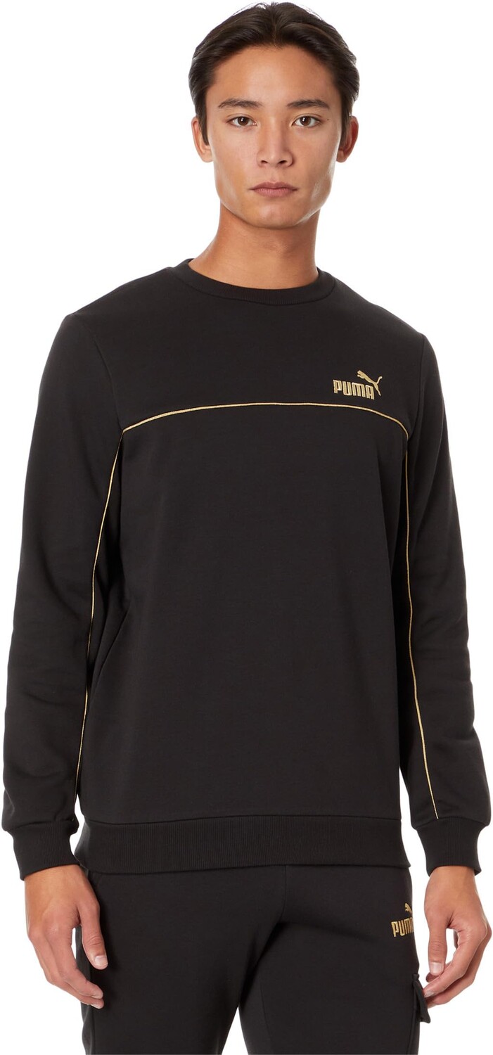 

Толстовка Essentials+ Minimal Gold Crew PUMA, цвет Puma Black