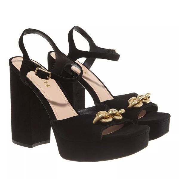 

Сандалии nicolette suede sandal Coach, черный