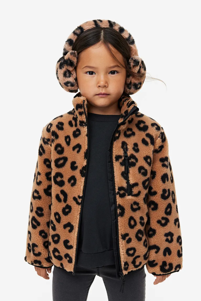 

Флисовая жилетка H&M, коричневый