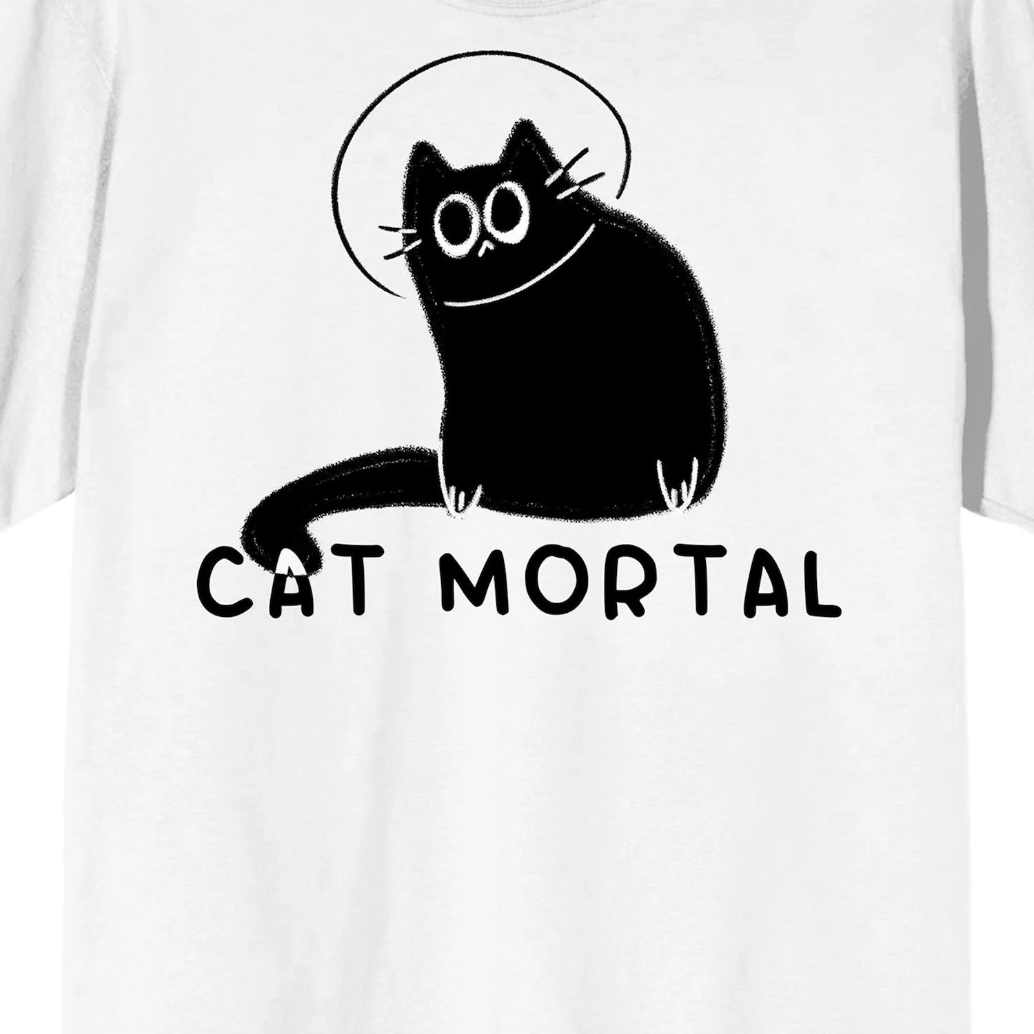 Мужская футболка Derpy Kitty Black Cat Mortal Licensed Character