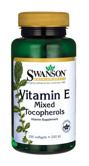 Витамин Е в капсулах Swanson Witamina E 200 j.m., 100 шт жидкий витамин с swanson witamina c 100% czystości 454 g