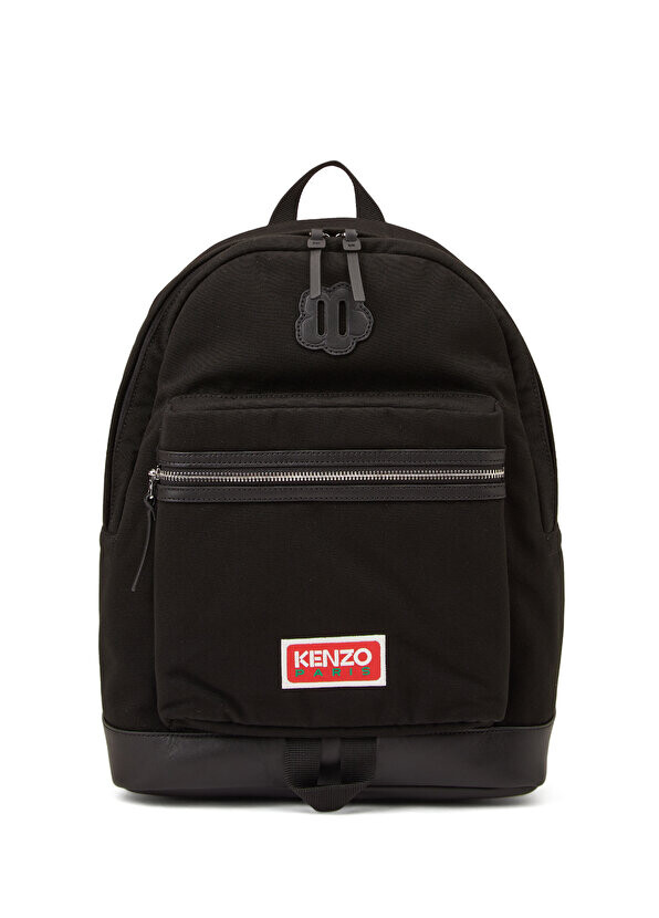 

Женский рюкзак с черным логотипом Kenzo