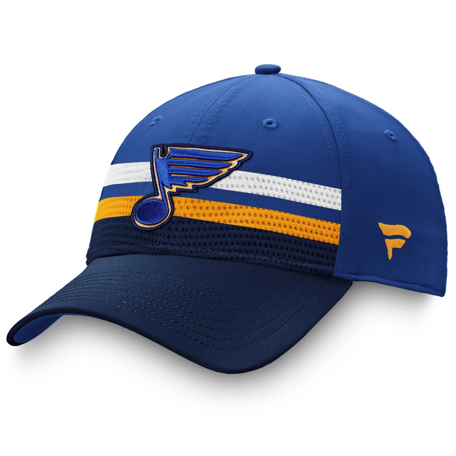 

Мужская фирменная бейсболка Fanatics Royal/желтая St. Louis Blues 2020 NHL Draft Authentic Pro Flex Hat