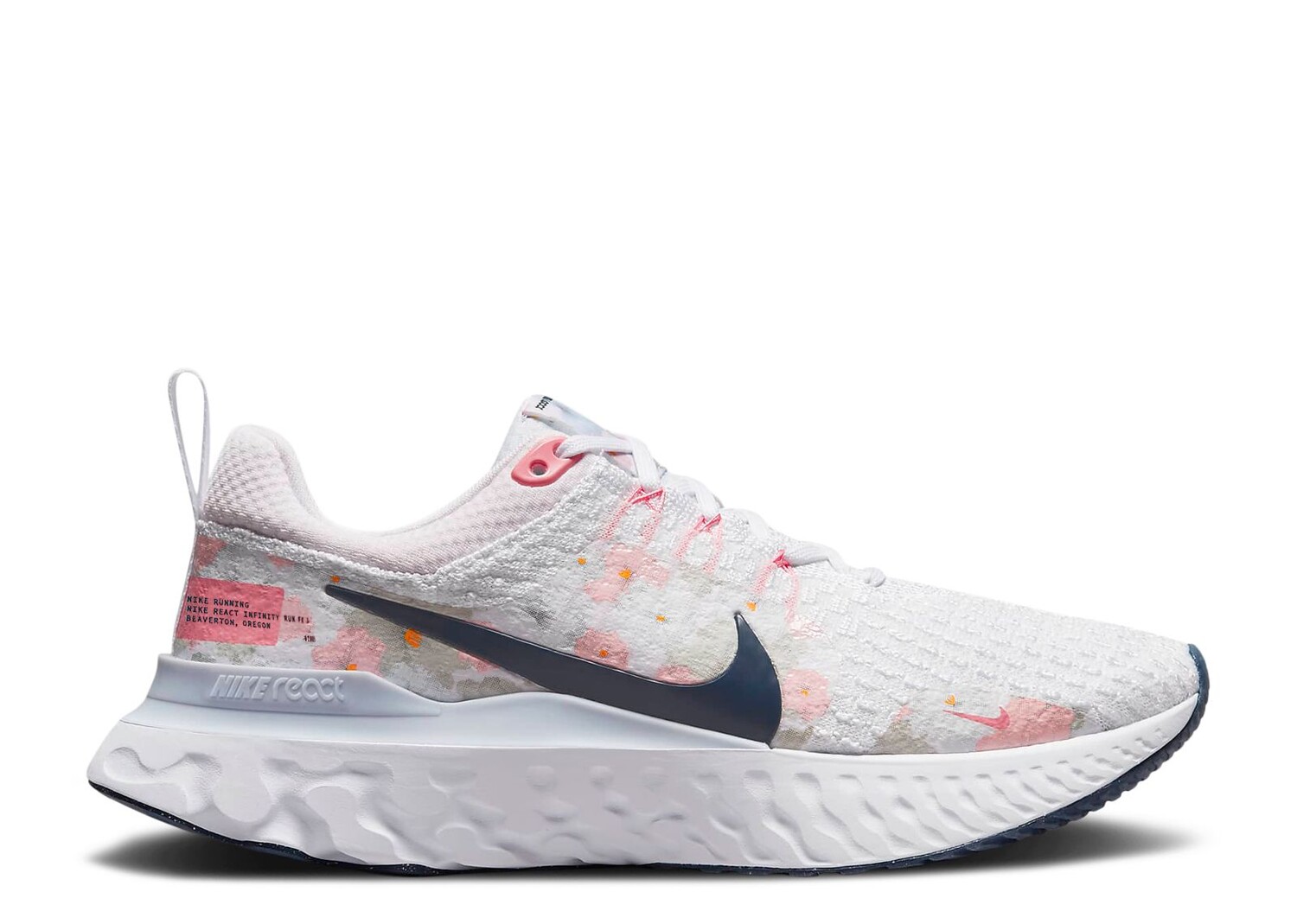 

Кроссовки Nike Wmns React Infinity 3 Premium 'Floral Watercolor', белый