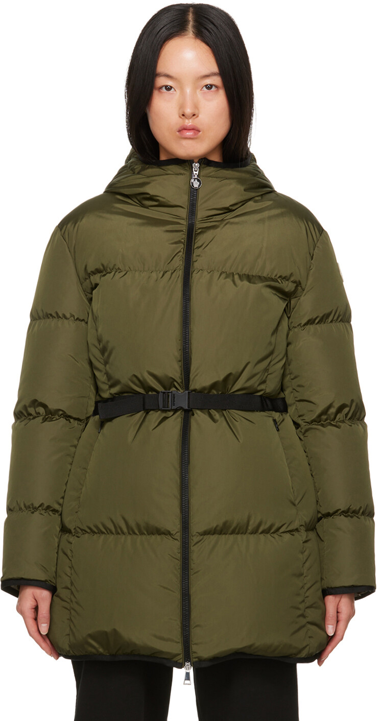 

Зеленый пуховик Moncler Sirli