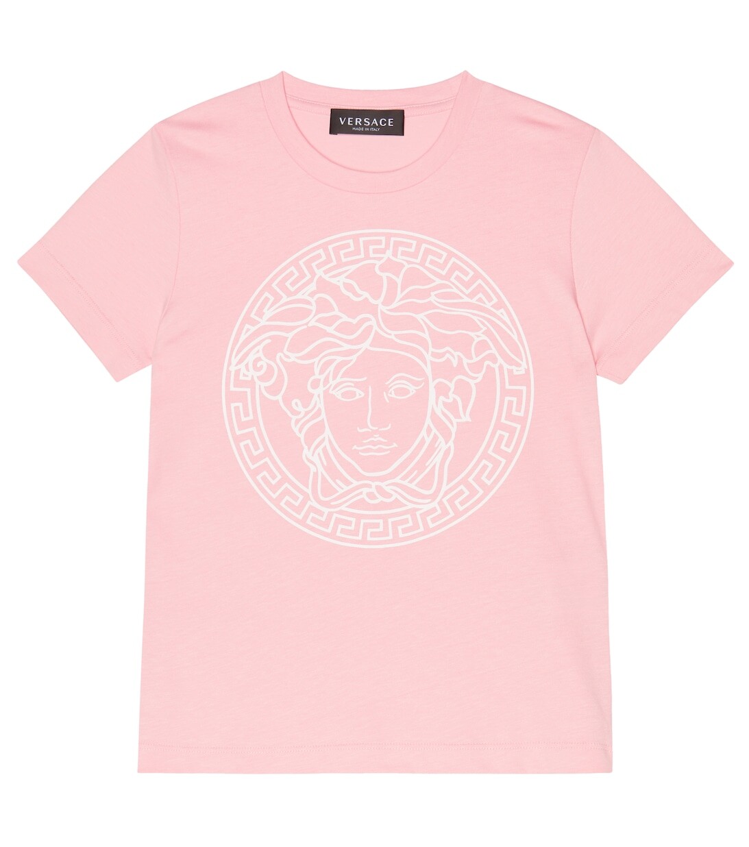 

Футболка с принтом Medusa из хлопка Versace, розовый
