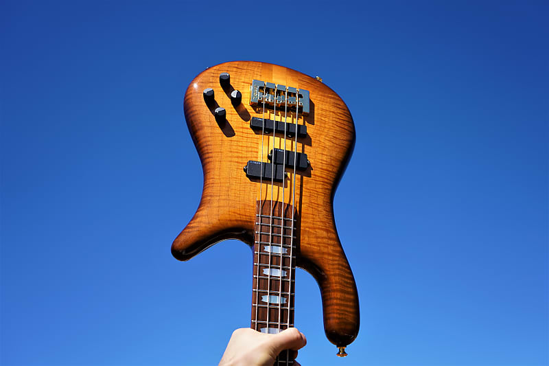 цена Басс гитара Spector USA NS-2 Tobacco Sunburst 4-String Bass Guitar w/ Black Tolex Case NOS